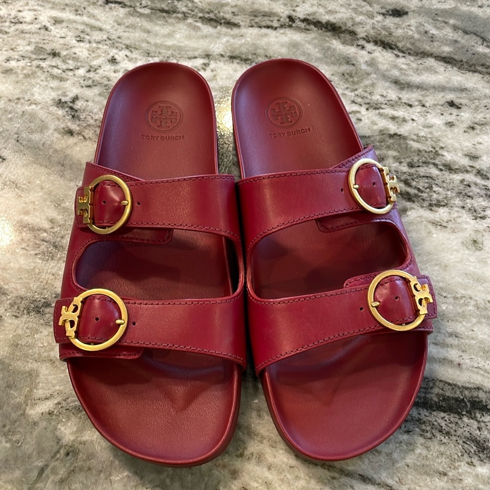 Tory Burch Mellow Collection Sandal - Red Leather - Size 9 NEW, Never Worn